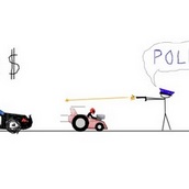 Игра Бумажный гонщик