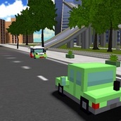 Игра Блочные автомобили