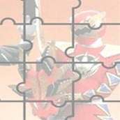 Игра Пазлы с Могучими Рейнджерами Самураями