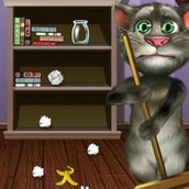 Игра Кот Том: Уборка комнаты