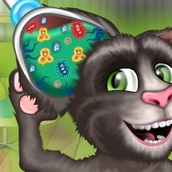 Игра Говорящий кот Том: Лечит Ухо