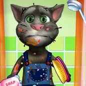 Игра Говорящий кот Том: Грязнуля