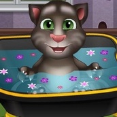 Игра Кот Том: Принимает Ванну