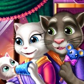 Игра Говорящий кот Том: Уход за Ребенком