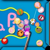 Игра Свинка Пеппа бильярд.