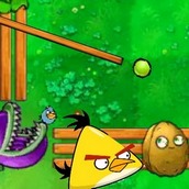 Игра Angry Birds бильярд