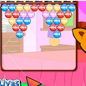 Игра Стрелялка шариками: покорми кошечку