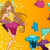 Игра Одевалка Флоры из Винкс