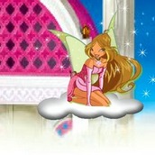 Игра Блум и Флора на качелях