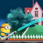 Игра Миньоны пожарные
