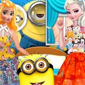 Игра Одевалка Эльза и Анна