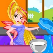 Игра Фея Винкс Флора готовит пиццу