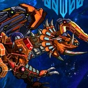 Игра Робот: динозавр трицератопс