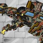 Игра Робот динозавр: машина