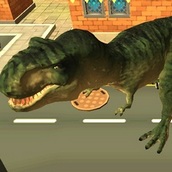 Игра Симулятор динозавр в городе