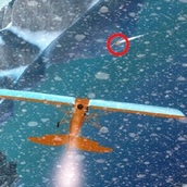 Игра Самолет в снежной буре