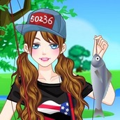 Игра Одевалка на модную рыбалку на оценку