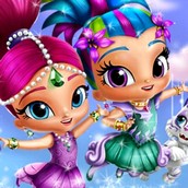 Игра Одевалка Шиммер и Шайн