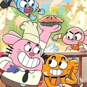 Игра Удивительный Мир Гамбола: Семья на Кухне