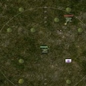 Игра Военные танки на поле боя