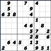 Игра Быстрый судоку