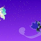 Игра Лунная Пони и принцесса Селестия