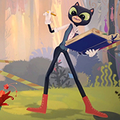 Игра Пазл: Кот Учёный