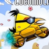 Игра Angry Birds: злая птица на мотоцикле