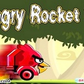 Игра Злая птица из Энгри Бердз на машинке