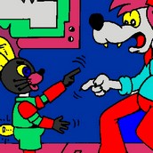 Игра Заяц робот: Ну погоди