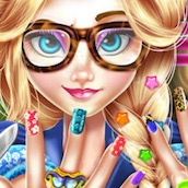 Игра Эльза Хипстер Маникюр