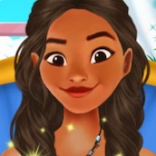 Игра Новогодний Маникюр Моаны