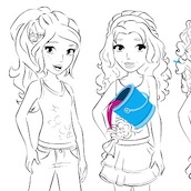 Игра Раскраска Лего Френдс