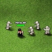 Игра Квадратные люди против зомби 2