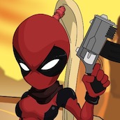 Игра Дэдпул девушка Одевалка