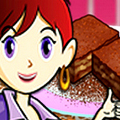 Игра Готовить Карамельный брауни: Кухня Сары