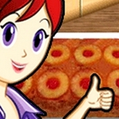 Игра Готовить Ананасовый торт: Кухня Сары