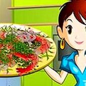 Игра Готовить Креветки с чесноком: Кухня Сары