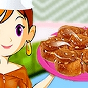 Игра Готовить Рулетики с карамелью: Кухня Сары