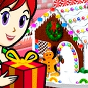 Игра Готовить Пряничный домик: Кухня Сары