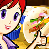 Игра Готовить Фахитас с курицей: Кухня Сары