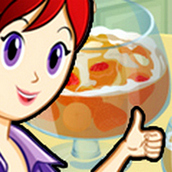 Игра Готовить Ледяной фруктовый пунш: Кухня Сары