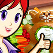 Игра Готовить Сладкий пасхальный хлеб: Кухня Сары