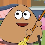 Игра Поу: Уборка комнаты