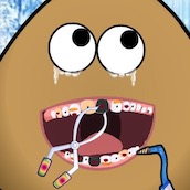 Игра Поу и девочка Поу у дантиста