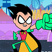 Игра Робин против Симора: Юные титаны вперед