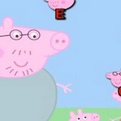 Игра Свинка Пеппа собирает буквы