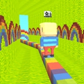 Игра Радужный паркур: Когама