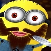 Игра Cтрижем бороду миньону из Гадкий Я