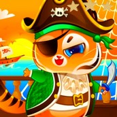 Игра Котик Бубу Пират: Пазл